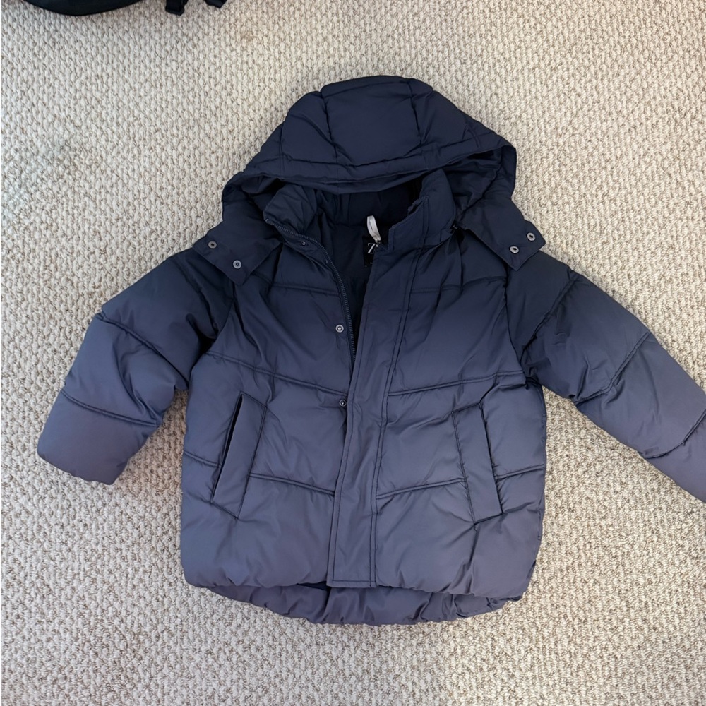 Zara Kids Black and Grey Obre Puffer Jacket